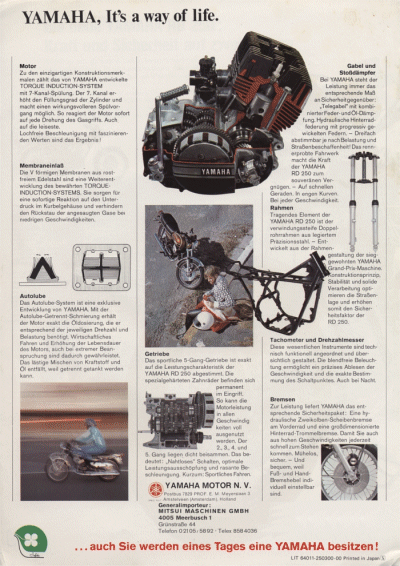 YAMAHA RD250 (A)