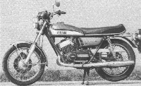 Die Grundlinie der 250/350 ccm Yamaha ist unverändert 